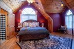 Upper Level Master Suite 2 Features King Bed, Flat Screen Tv and Views of Lake Blue Ridge